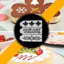 3pcs Plastic Cake Stencil Set Sugarcraft Biscuit Decorating Mold DIY Baking Tool