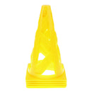 5 Pieces 9" PE Sport Training Traffic Cone for Soccer Football Basketball Yellow