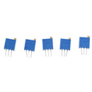 60 Pcs 100 - 500K ohm 3296W Trim Pot Trimmer Potentiometer Assortment Kit