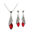 Fashion Necklace Lady Drop Pendant Necklace Earrings Set Necklace Necklace, J3A5