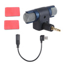 3.5mm External Stereo Mic Microphone + 3.5mm Female to Mini USB Male Adapter