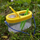 Children Portable Plastic Insect Cage Feeding Observation Box (w/Tweezers) A