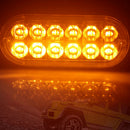 Car Pickup Vehicle Emergency 12 LED White Strobe Flash Light Dash Lamp