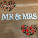 Wedding Sign Mr & Mrs Letters White Wooden Letters Birthday Party DecorationsHot