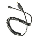 Micro USB Data Line Charging Cable Stretch Cord for Android Phone 40cm Black