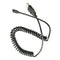 Micro USB Data Line Charging Cable Stretch Cord for Android Phone 40cm Black