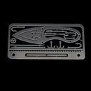 1set Multi Tools Card Survival Wallet Sized Camping Hiking Emergency EDC Gea Hn