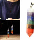 7 Chakra Healing Wand Layered Crystal Healing Balancing Pendants Reiki Therapy