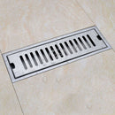 Stainless Steel Bathroom Shower Floor Long Drainage Square Shower Large Flo