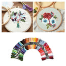 Embroidery Kit More Colors Thread 5 Bamboo Hoops Bag Bulk Set 2 Cloth Aida H1Y4