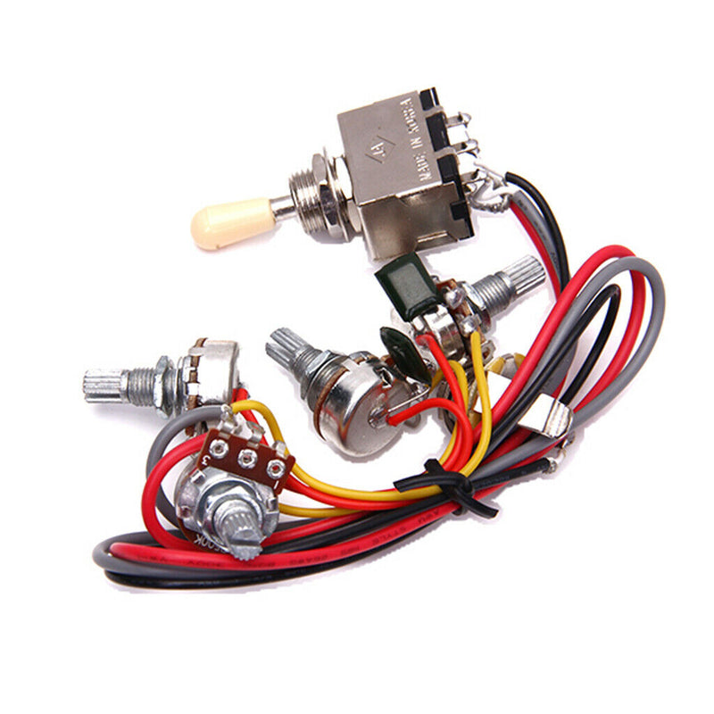 1 Set Guitars Wiring Kit Pickup Selector A500K B500K Potentiometers Pot 2A683J