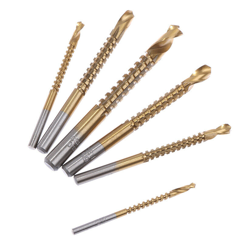 6Pcs Cobalt Left Hand Drill Bit Set Screw Metric Composite Tap Drill Bit TaSEAU