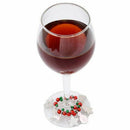 6PCS Alloy Merry Christmas Wine Glass Charms Rings Marker Christmas Party B