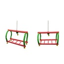 2x Parrots Perch Cockatiels Ladder Toys For Medium