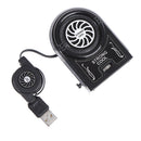 USB Notebook Laptop Cooling Cooler Fan Pad Mini Air Extract Flexible Externa Hn
