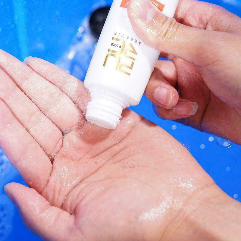 Keratin Hair Straightening Treatment Blow Dry Shampoo Kit 100ml A6X4