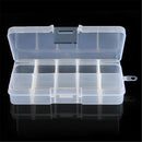 Trendy Design Empty Storage Case Box 10 Cells for Nail Art Tips GemsLJ