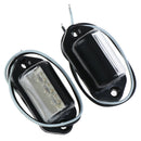 2x 12v Car Trailer Rv 3 LEDs License Plate Tag Light Black Side Marker LightOZ