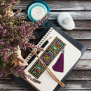 DIY Special Shaped Diamond Painting Leather Bookmark Tassel Book Marks Gift