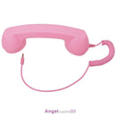 Retro Radiation Proof Phone Handset 3.5 MM Socket(Pink)