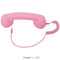Retro Radiation Proof Phone Handset 3.5 MM Socket(Pink)
