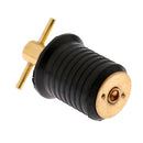 Brass & Rubber For Boat Hull/Livewell/Baitwell Drain Plug Turn-tite Plug