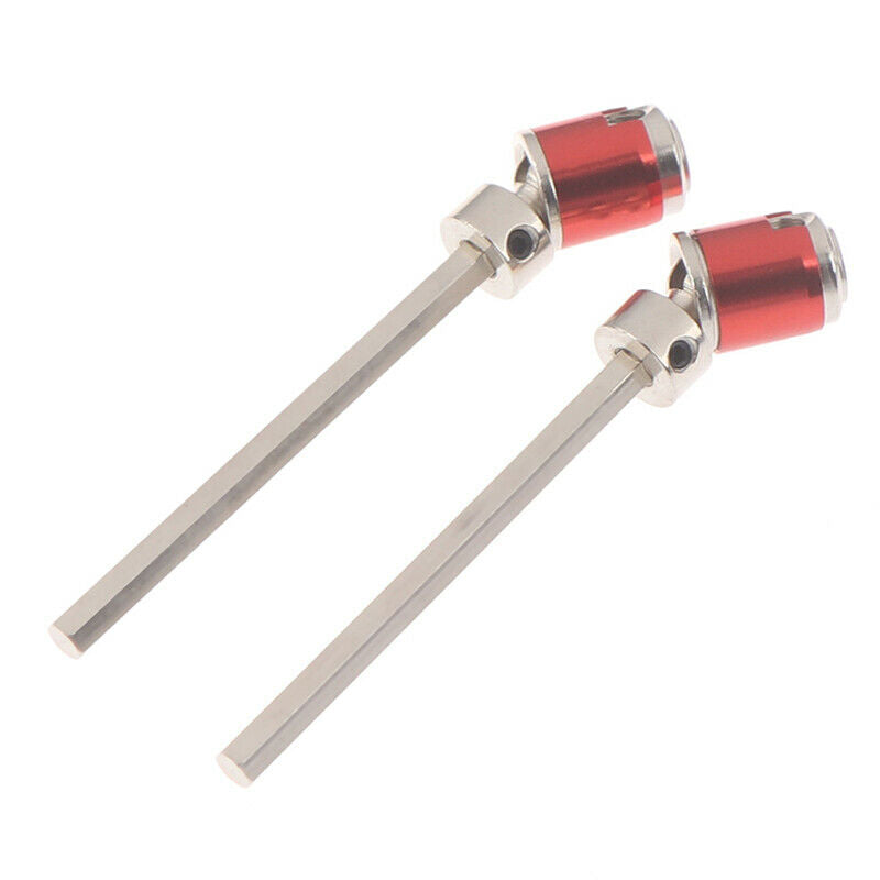 2PCS Metal CVD Drive Shaft 110-140mm for 1/10 RC Rock Crawler Axial SCX10 9SEAU