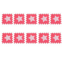10pcs 30cm EVA Foam Baby Play Floor Mats Puzzle Pads Red Pink (Five Star) A