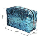 New Sequin Cosmetic Bag Color Reversible Sequin Pencil Bags Girls Cosmetic