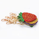 5pcs DIY Full Drill Diamond Painting Key Chain Keychain Key Ring Handmad FUV