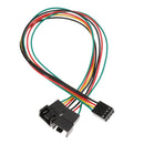4pin 1 to 2 Ways Connector PWM Fan Power Supply Y Splitter Extension Cable