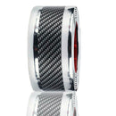 2x 5cm*1m Car Door Sill Scuff Plate Carbon Fiber Black Pedal Protector Strips