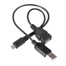 USB Adapter Micro USB Male to USB 2.0 A Male and Female Connector Converter