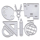 Stationery Ruler Metal Cutting Dies Stencils for DIY Cards Scrapbooking Decor OZ