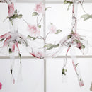 Flower Roman Curtain Window Sheer Balloon Curtain Cafe Kitchen Bedroom