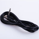 10Ft 1/4 Inch Straight to Right Angle Amp Guitar Patch Cable Cord Male Black ~S