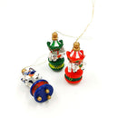 6PCS Christmas Wooden Colorful Carousel Tree Hanging Pendant Ornament Home SEAU