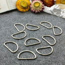 10PCS Metal D Ring Buckle Handbag Leather Bag Purse Strap Belt Web Clasp