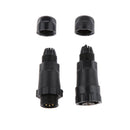 15A 7.5mm IP68 4 Pins Assembled Waterproof Electrical Cable Connector Socket
