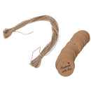 100Pcs Handmade with Love Labels Hang Tags Blank Kraft Paper with 20m Str ME