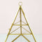 3-Tier Glass Pyramid Jewelry Stand Holder Geometric  Display Organizer Case