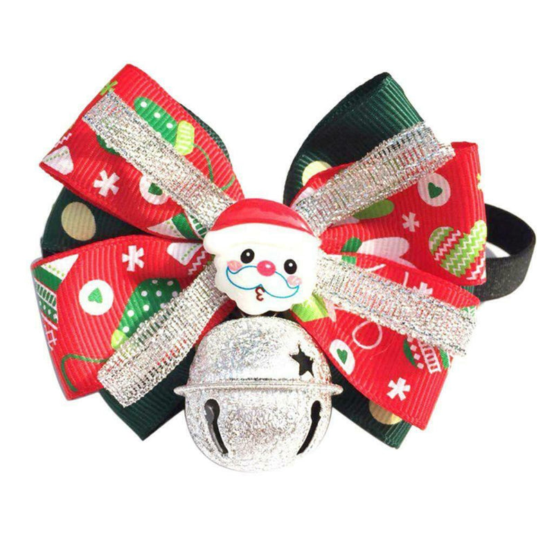 Pet Christmas Adjustable Collars W/ Bow Tie Costume Accessories Pet Supplies