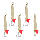 5pcs Sequins Hard Spoon Crank Baits hard Lifelike Vivid Fishing Bait Lure