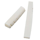 4 Sets Guitar String Bridge Slotted Saddle Nut Bone For Acoustic Guitar