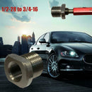Stainless Steel 1/2-28 to 3/4-16 Threaded Oil Filter Adapter U7W0