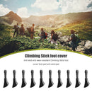 10pcs PVC Anti-slip Trekking Pole Tip Protector Walking Stick Cover Pads A