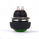 5Pcs Green Momentary Push Button Horn Switch OFF (ON) for Dashboard Boat Car