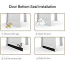 Silicone Glass Door Window Door Bottom Windshield Sealing Sound Insulation Strip