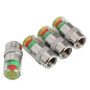4 Pcs Car Auto Tire Monitor Valve Dust Cap Pressure Indicator Sensor Eye