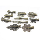 10pcs Retro Alloy Metal Single  Alligator Hair Clips Barrette for Bow DIY